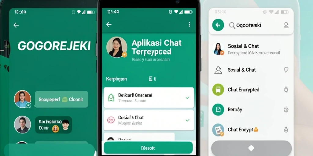 Antarmuka GOGOREJEKI yang ramah pengguna di layar ponsel.