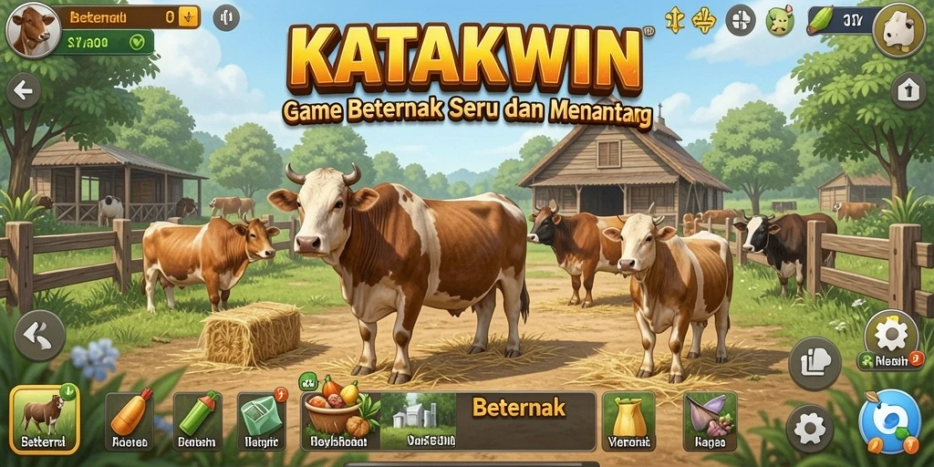 Antarmuka KATAKWIN menunjukkan pengalaman beternak katak yang menarik.