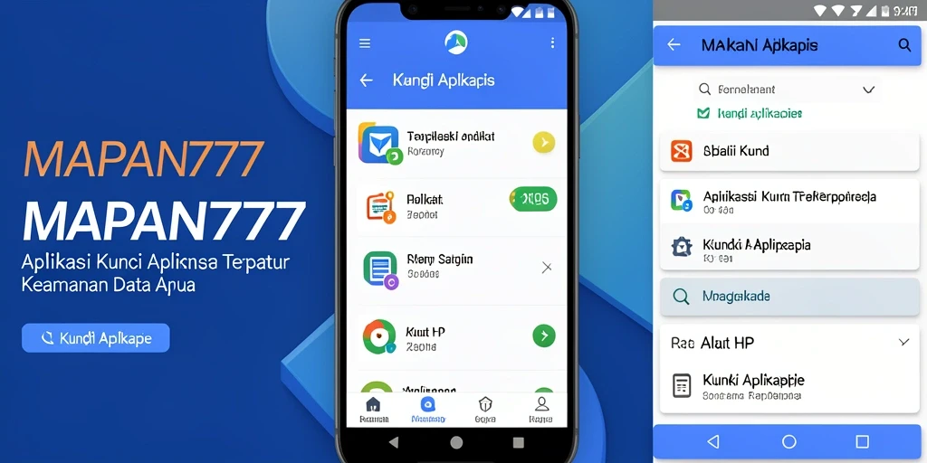 Antarmuka sederhana dan intuitif dari aplikasi MAPAN777.